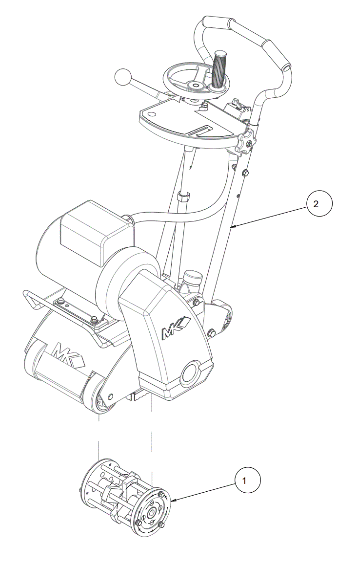 Section 01 Diagram and Parts List for SG-5  MK Diamond Grinder